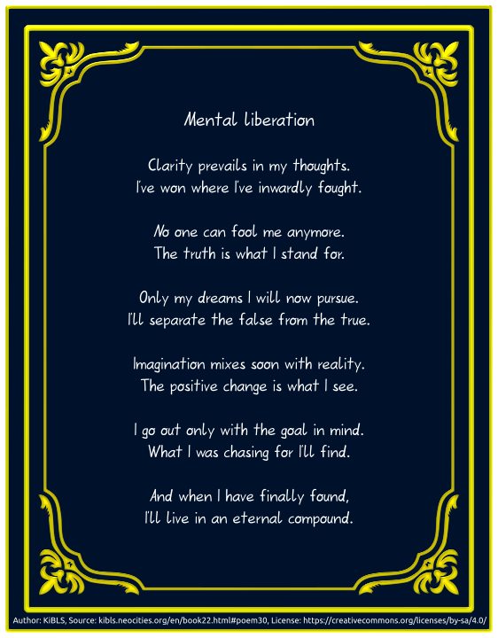 Mental liberation