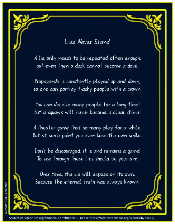 Lies Never Stand