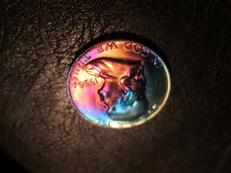 Toned Half Dollar 1956