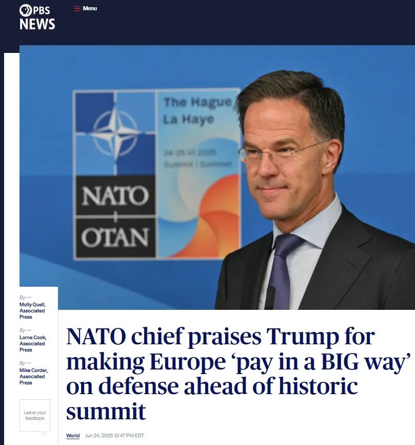 Mark Rutte draws Europe into more Debt and praises