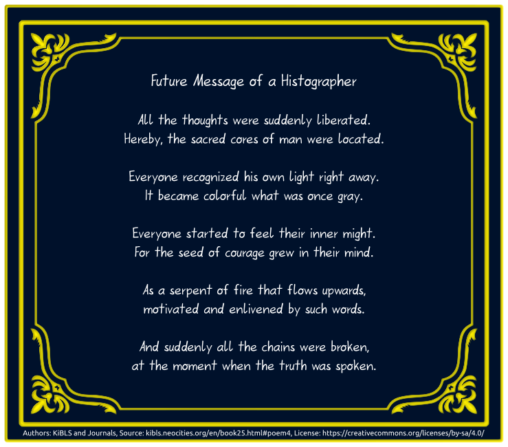 Future Message of a Histographer