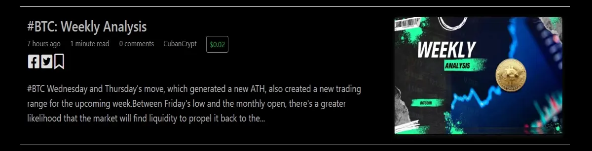weekly analysis published hours ago