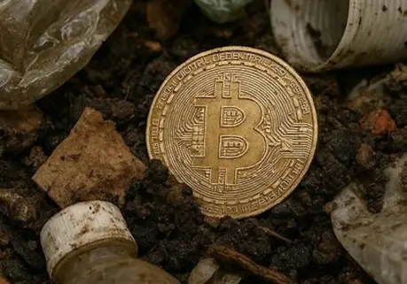 Bitcon en la basura
