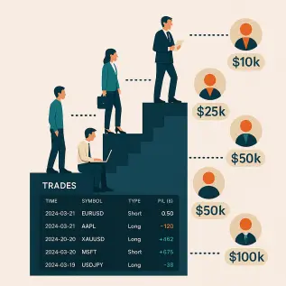 traders escalando