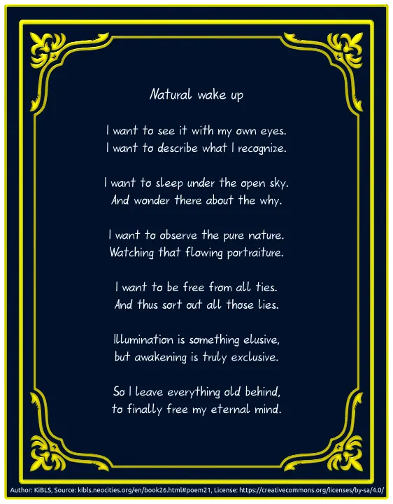 Natural wake up