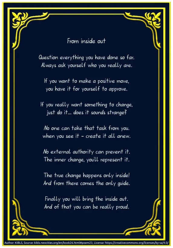 From inside out