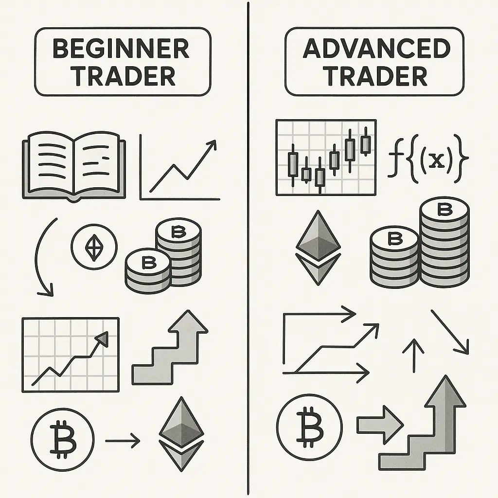 beginner trader vs advanced trader