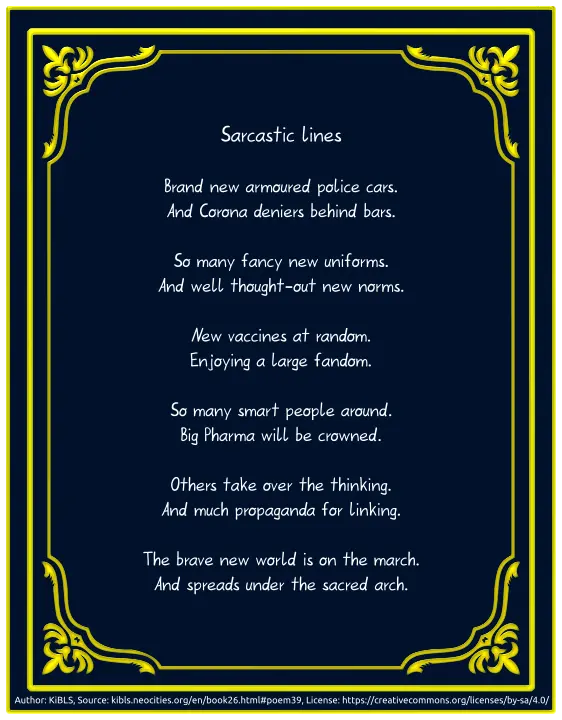 Sarcastic lines