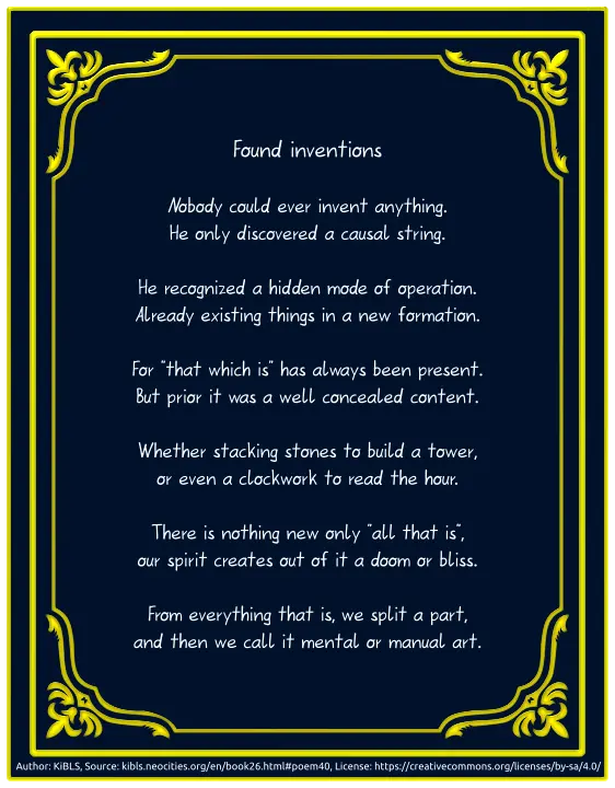 Found inventions