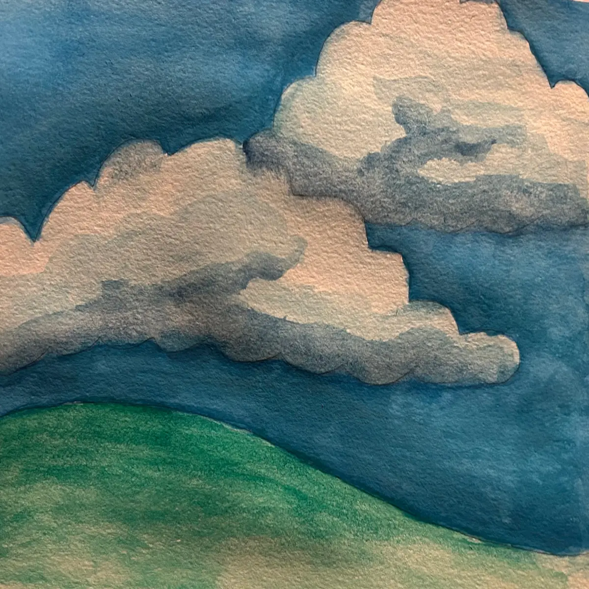 Cloudy Sky - Watercolors