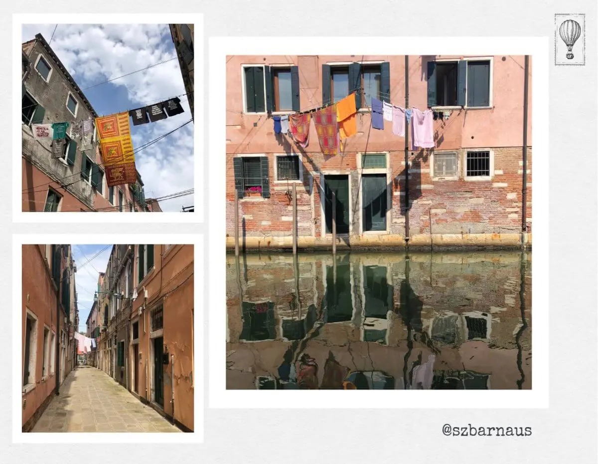 Photos of backstreets in Venice