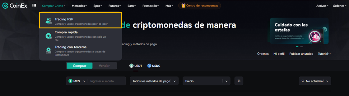 Coinex comprar criptomonedas