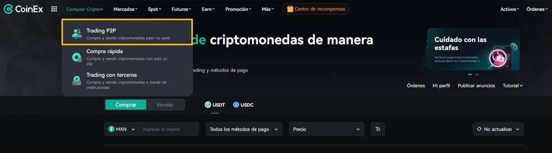 Coinex comprar criptomonedas
