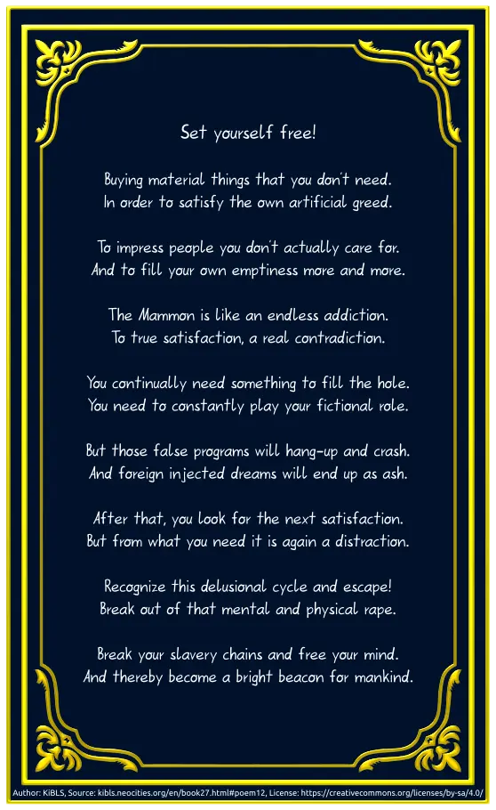Set yourself free!