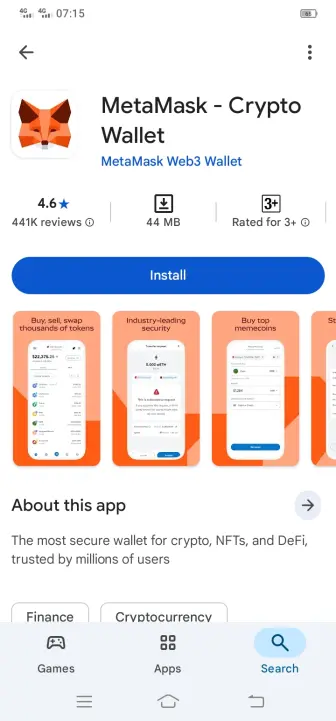 metamask on playstore