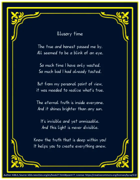 Illusory time