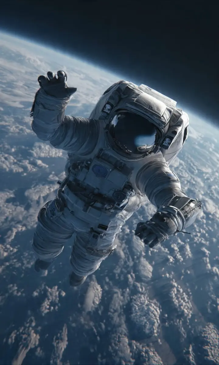 A weightless tourist