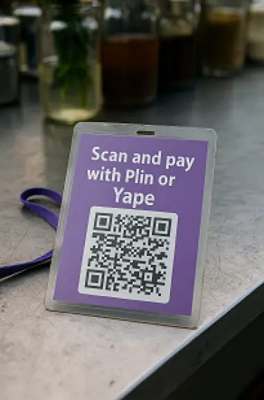 Scan and pay with PLIN, YAPE, LEMON CASH. PD: you cannot use your Google Wallet here.