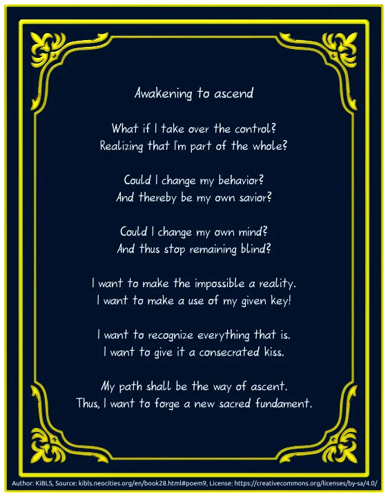 Awakening to ascend