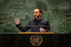 President Nayib Bukele at the United Nations