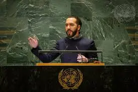 President Nayib Bukele at the United Nations
