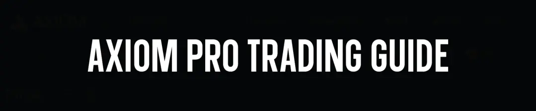 Learn how to trade memecoins and alts using Axiom Pro, with our comprehensive trading guide for Solana and BNB users. Discover how to set filters, track smart money wallets, time migrations, use advanced trade settings to catch early entries, and more. From wallet tracking to cashback rewards and manual copy trading, this guide breaks down how to trade faster, smarter and stay ahead of the market.