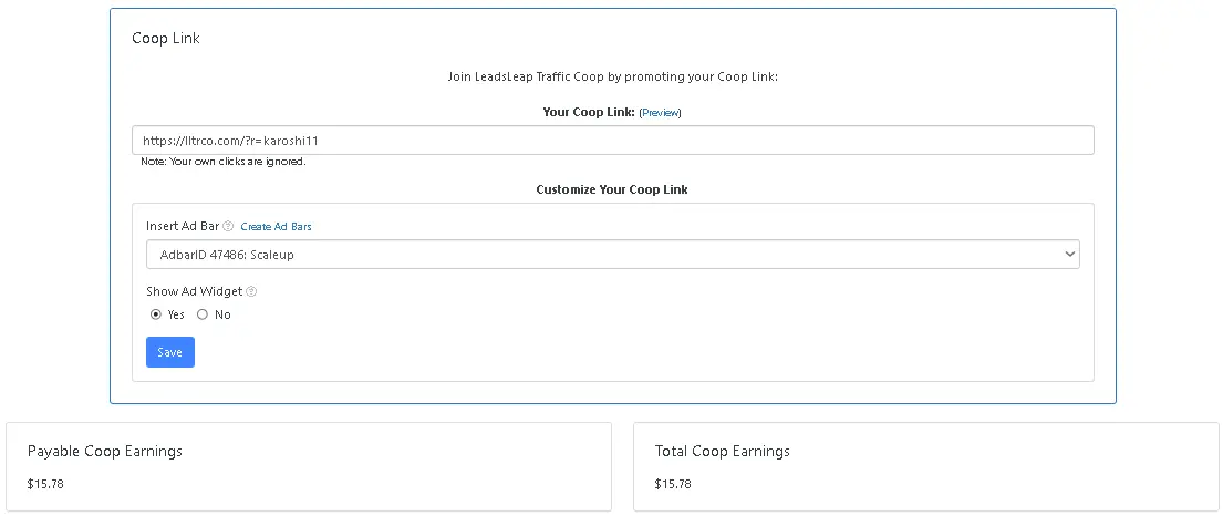 Leadsleap Earning