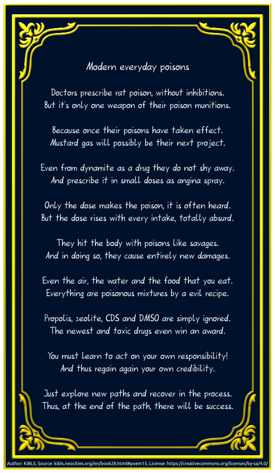 Modern everyday poisons