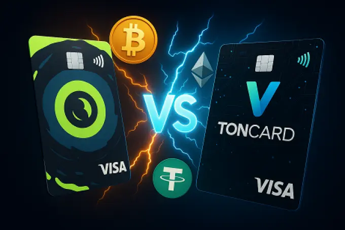 two tipes of crypto cards used for a reviewer in Peru: Lemon Cash, full kwc, more practical and easy to use; TONCARD, only can be used with merchants that accetp VISA.