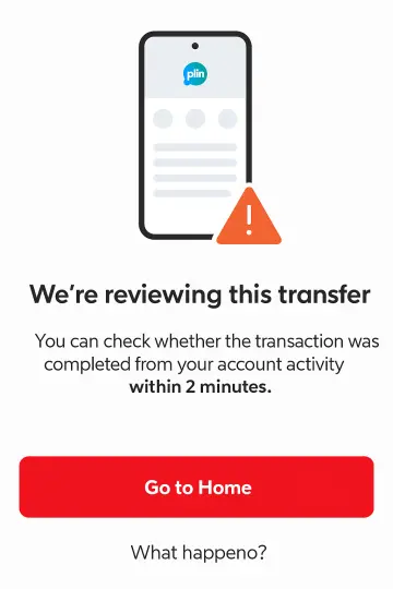 error message when a peruvian try to pay at night with national wallets like Plin or Yape