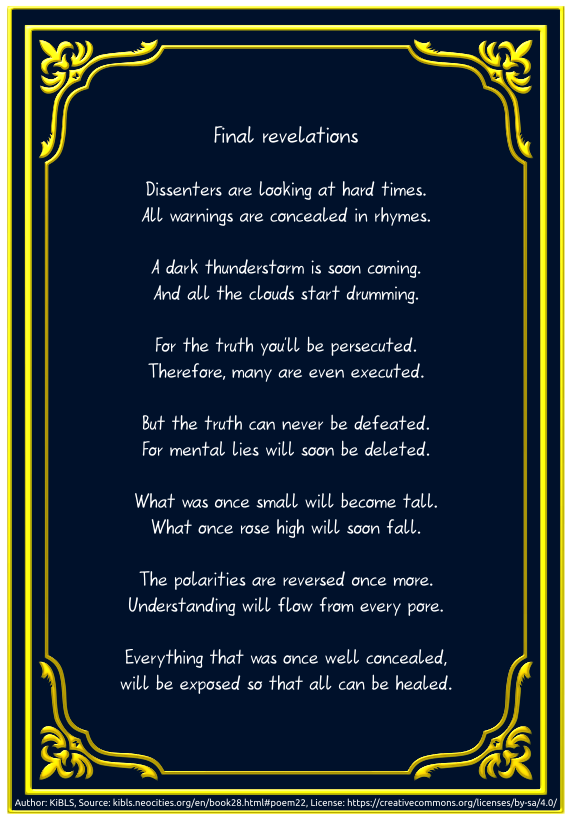 Final revelations