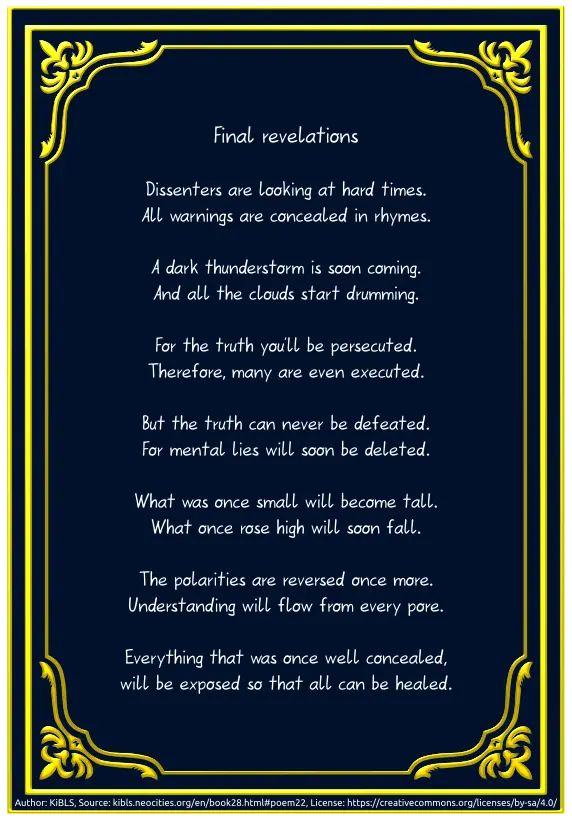Final revelations