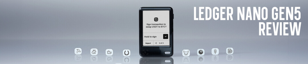 We test the Gen5's new E-Ink touchscreen and CC EAL6+ security against the Nano X. It's built for multi-chain DeFi users and supports 5,500+ assets with up to 100 apps. Discover why its seamless USB-C, Bluetooth, and NFC connectivity. Combined with features such as Clear Signing and Transaction Check. Help to create the strongest mid-range signer on the market today. It brings flagship usability without the premium Stax price tag.