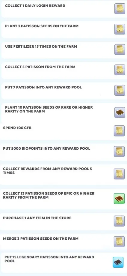 Chainers Black Hole Event - All Missions List