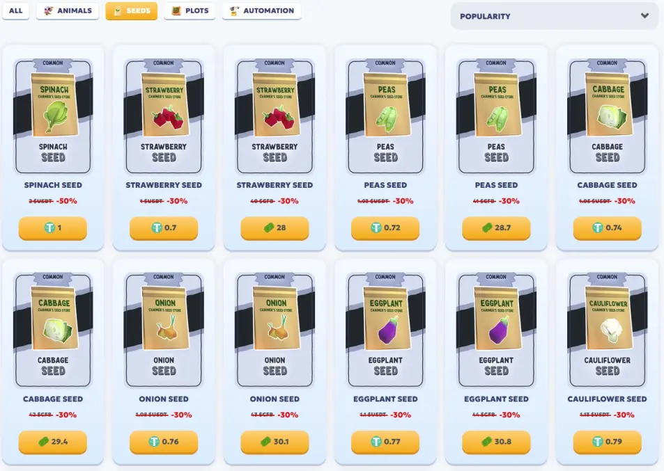 Chainers Seeds Sale 1