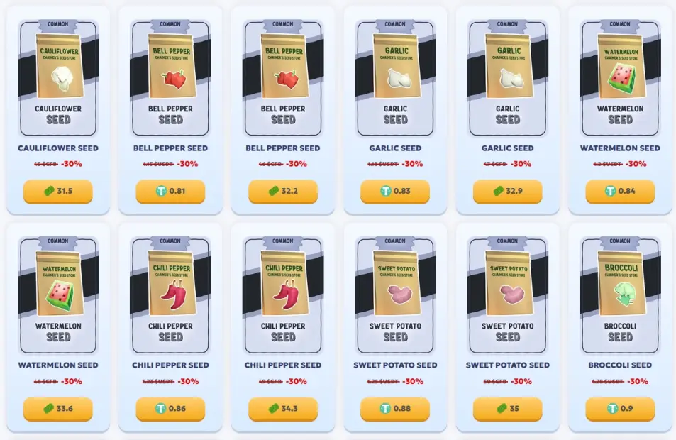 Chainers Seeds Sale 2