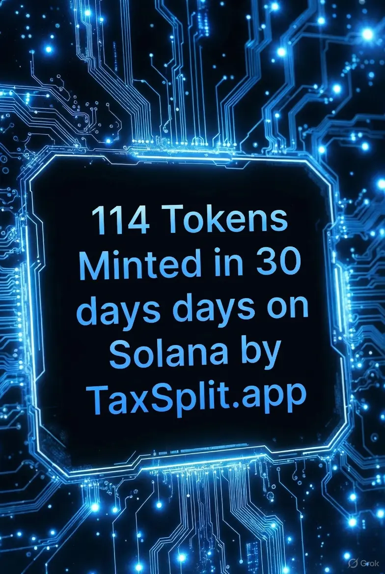 Tokens minted by the TaxSplit.app