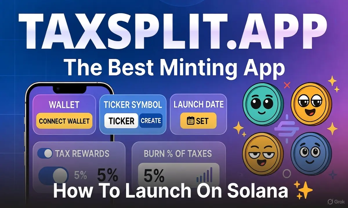 Launch on Solana with ease - Mint using TaxSplit.app