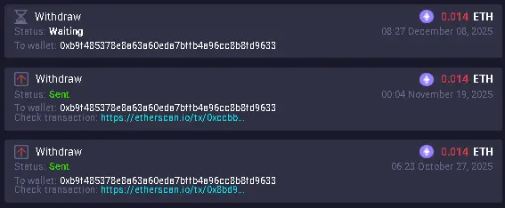 Rollercoin earnings