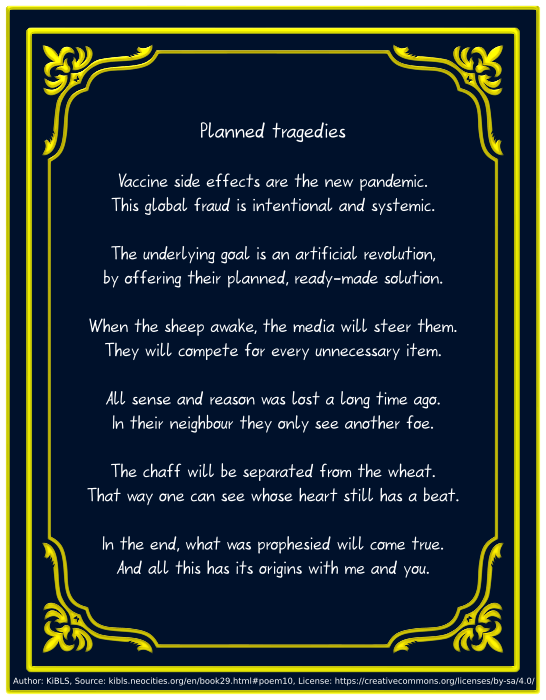 Planned tragedies