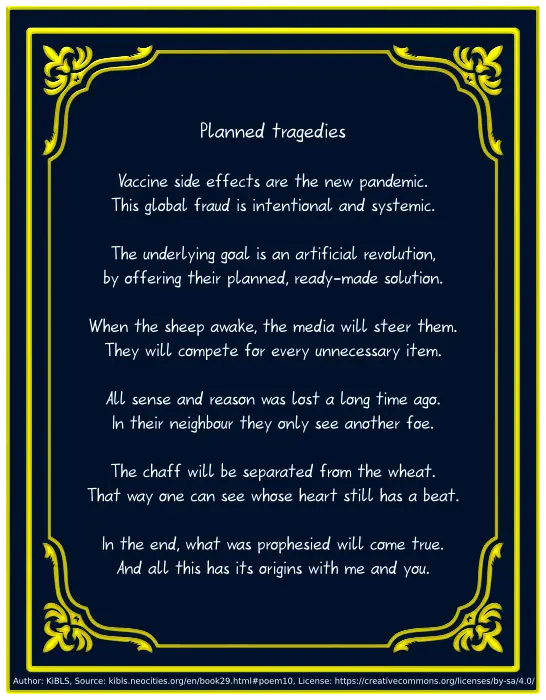 Planned tragedies