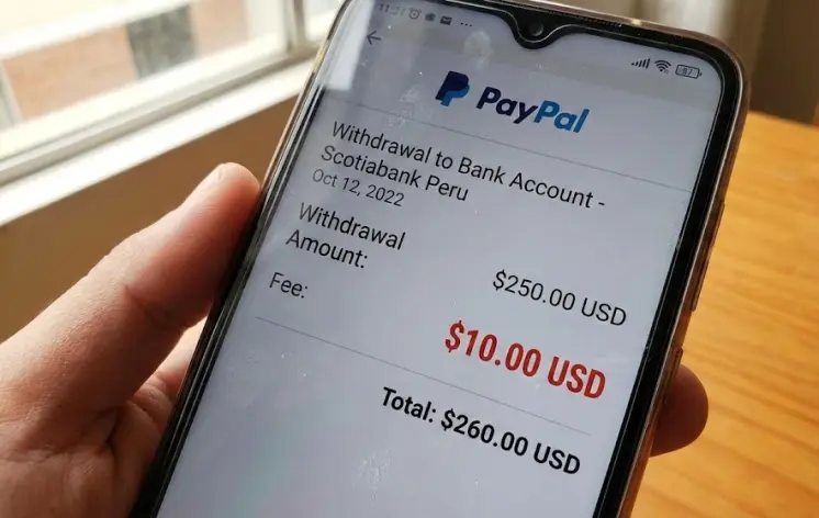 A harsh reality check: this screenshot shows the $10 fee charged me by PayPal for withdrawing funds to a Peruvian bank account, one of the main driver for freelancers switching to crypto solutions.