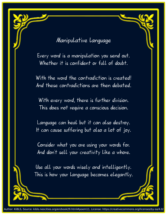Manipulative language