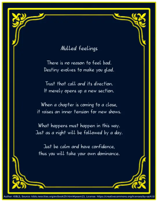 Mulled feelings