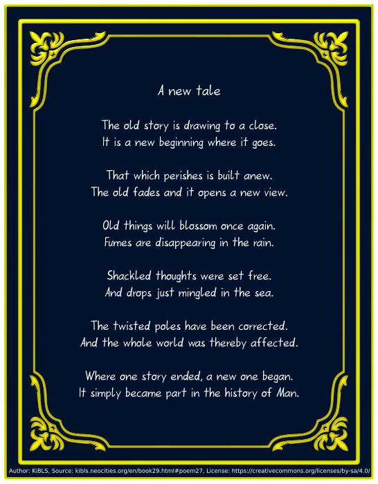 A new tale