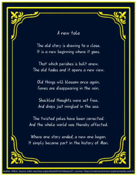 A new tale
