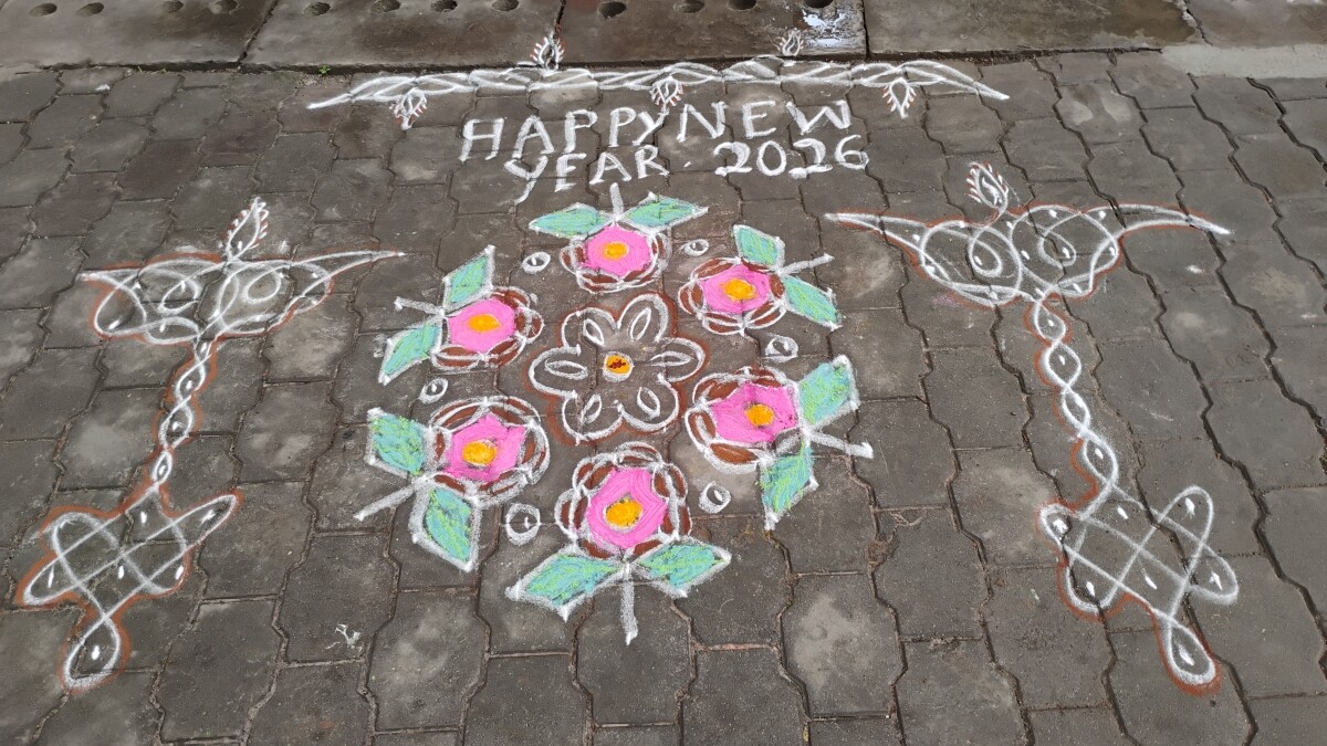 kolam art indianculture tradition newyear