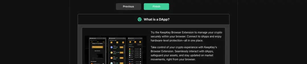 The KeepKey Desktop app (PC/Android) provides a simple,
