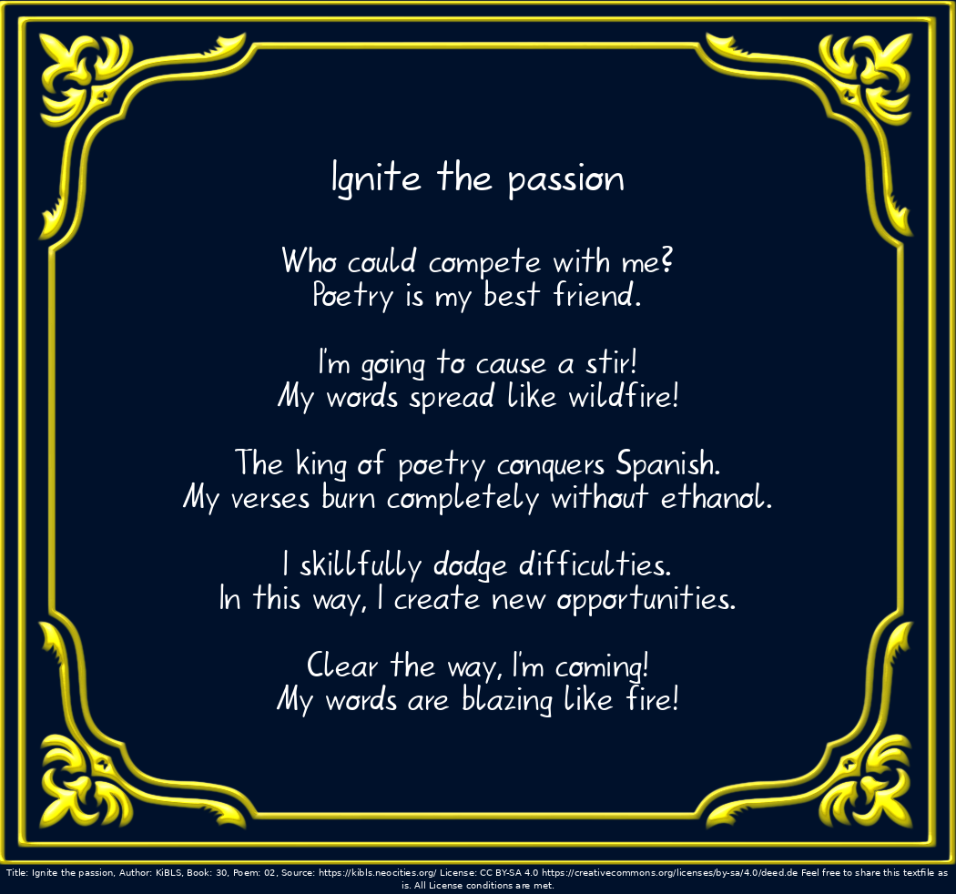 Ignite the passion