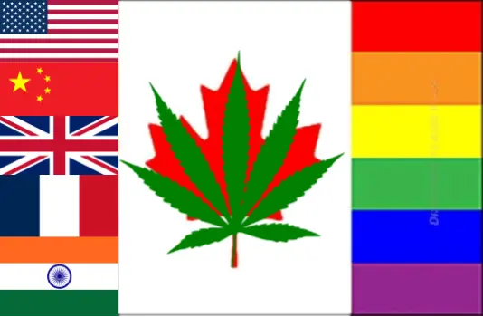 Canaduh's True Colours: Partioned, Stoned and Glee